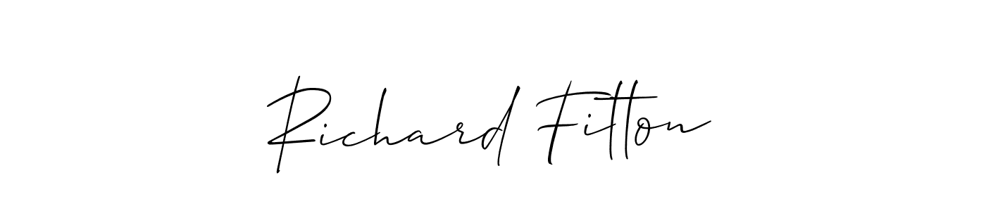 It looks lik you need a new signature style for name Richard Fitton. Design unique handwritten (Allison_Script) signature with our free signature maker in just a few clicks. Richard Fitton signature style 2 images and pictures png