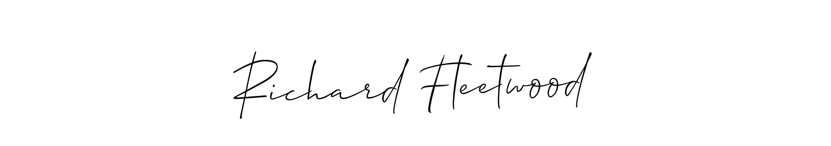 This is the best signature style for the Richard Fleetwood name. Also you like these signature font (Allison_Script). Mix name signature. Richard Fleetwood signature style 2 images and pictures png