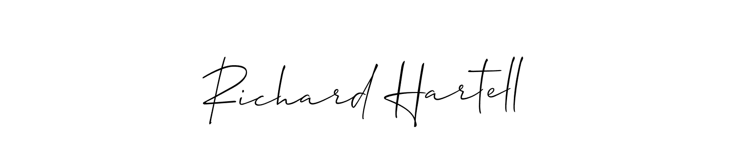 Similarly Allison_Script is the best handwritten signature design. Signature creator online .You can use it as an online autograph creator for name Richard Hartell. Richard Hartell signature style 2 images and pictures png