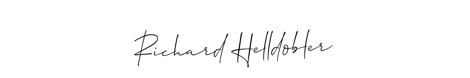 Check out images of Autograph of Richard Helldobler name. Actor Richard Helldobler Signature Style. Allison_Script is a professional sign style online. Richard Helldobler signature style 2 images and pictures png