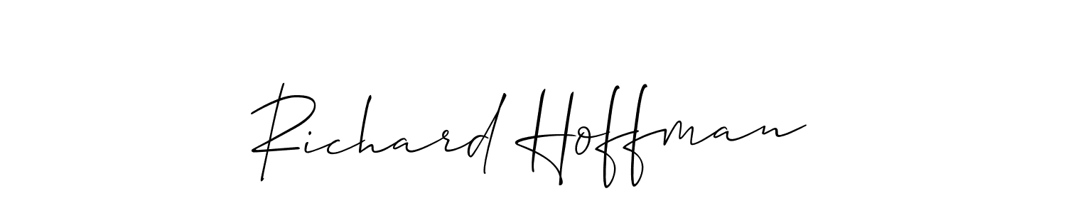 Make a short Richard Hoffman signature style. Manage your documents anywhere anytime using Allison_Script. Create and add eSignatures, submit forms, share and send files easily. Richard Hoffman signature style 2 images and pictures png
