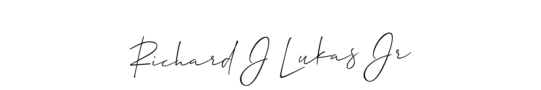 Once you've used our free online signature maker to create your best signature Allison_Script style, it's time to enjoy all of the benefits that Richard J Lukas Jr name signing documents. Richard J Lukas Jr signature style 2 images and pictures png