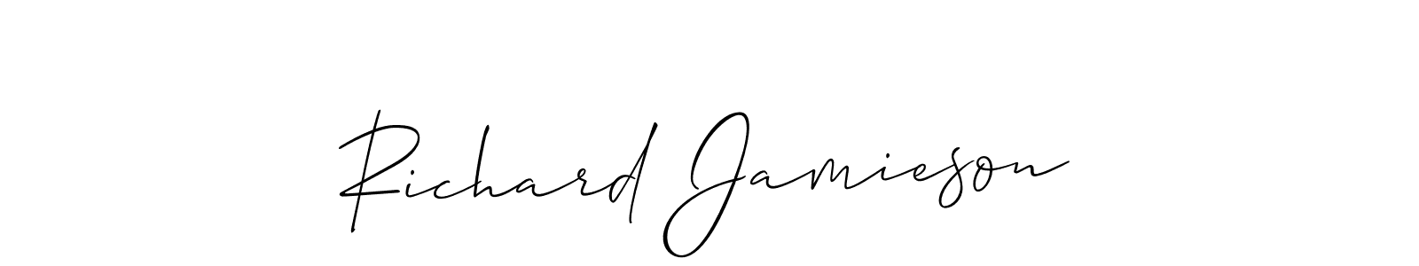 Also we have Richard Jamieson name is the best signature style. Create professional handwritten signature collection using Allison_Script autograph style. Richard Jamieson signature style 2 images and pictures png