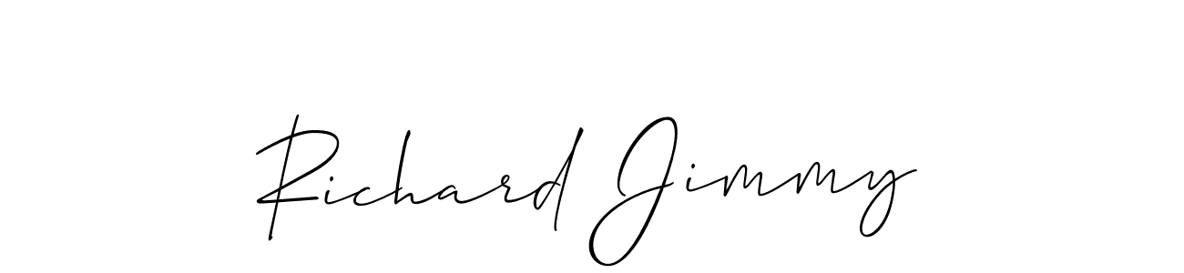 Allison_Script is a professional signature style that is perfect for those who want to add a touch of class to their signature. It is also a great choice for those who want to make their signature more unique. Get Richard Jimmy name to fancy signature for free. Richard Jimmy signature style 2 images and pictures png