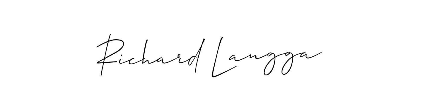 See photos of Richard Langga official signature by Spectra . Check more albums & portfolios. Read reviews & check more about Allison_Script font. Richard Langga signature style 2 images and pictures png