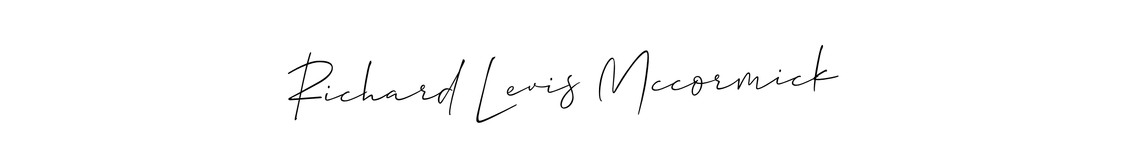 Allison_Script is a professional signature style that is perfect for those who want to add a touch of class to their signature. It is also a great choice for those who want to make their signature more unique. Get Richard Levis Mccormick name to fancy signature for free. Richard Levis Mccormick signature style 2 images and pictures png