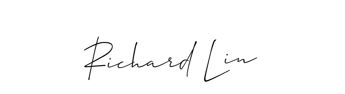 Create a beautiful signature design for name Richard Lin. With this signature (Allison_Script) fonts, you can make a handwritten signature for free. Richard Lin signature style 2 images and pictures png