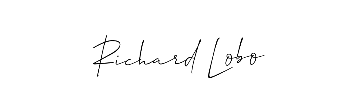 Also we have Richard Lobo name is the best signature style. Create professional handwritten signature collection using Allison_Script autograph style. Richard Lobo signature style 2 images and pictures png