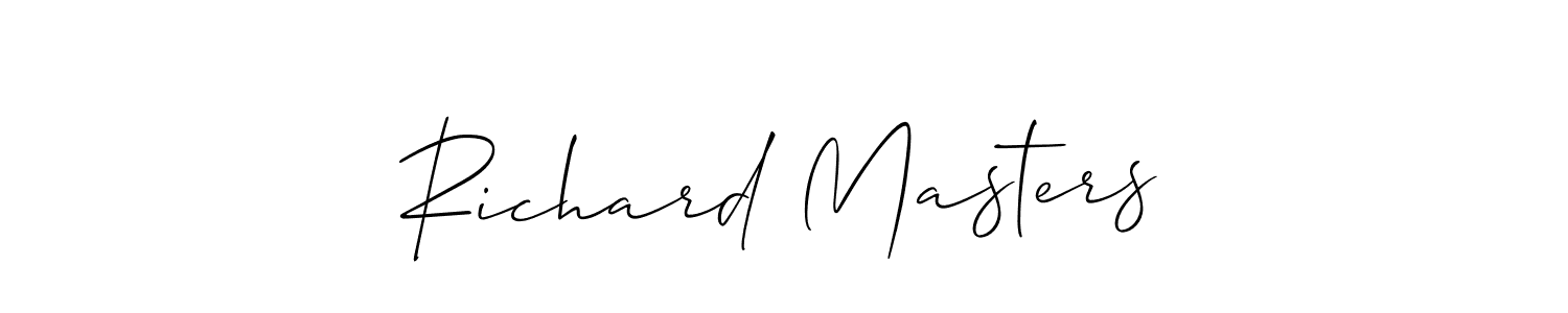 Make a beautiful signature design for name Richard Masters. With this signature (Allison_Script) style, you can create a handwritten signature for free. Richard Masters signature style 2 images and pictures png