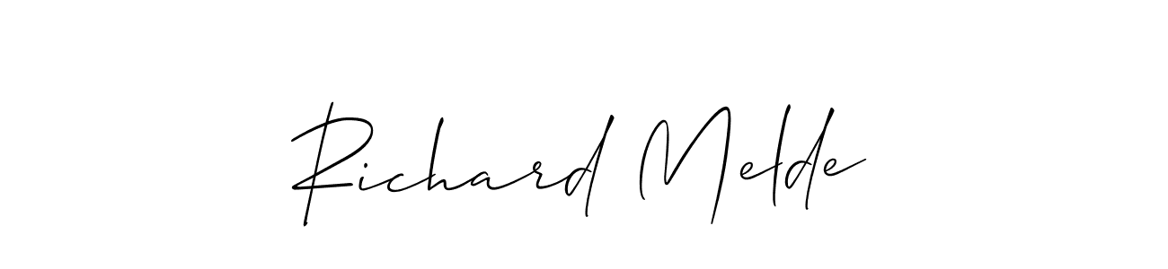 This is the best signature style for the Richard Melde name. Also you like these signature font (Allison_Script). Mix name signature. Richard Melde signature style 2 images and pictures png