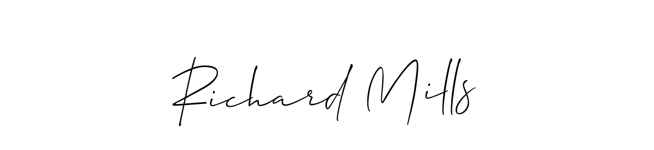 Also You can easily find your signature by using the search form. We will create Richard Mills name handwritten signature images for you free of cost using Allison_Script sign style. Richard Mills signature style 2 images and pictures png