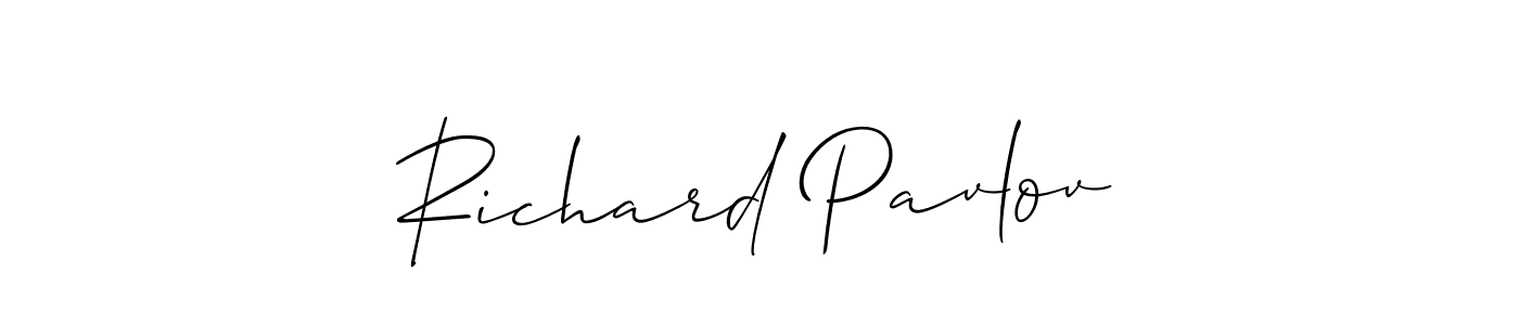 How to make Richard Pavlov signature? Allison_Script is a professional autograph style. Create handwritten signature for Richard Pavlov name. Richard Pavlov signature style 2 images and pictures png