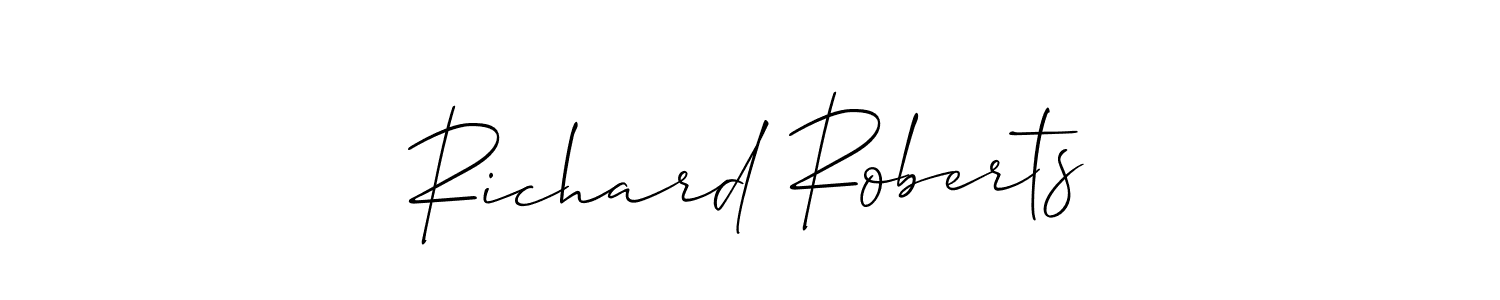Also we have Richard Roberts name is the best signature style. Create professional handwritten signature collection using Allison_Script autograph style. Richard Roberts signature style 2 images and pictures png