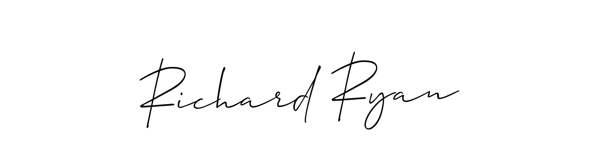 Make a short Richard Ryan signature style. Manage your documents anywhere anytime using Allison_Script. Create and add eSignatures, submit forms, share and send files easily. Richard Ryan signature style 2 images and pictures png