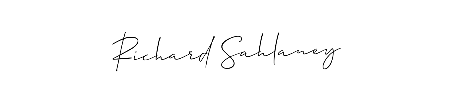 Check out images of Autograph of Richard Sahlaney name. Actor Richard Sahlaney Signature Style. Allison_Script is a professional sign style online. Richard Sahlaney signature style 2 images and pictures png