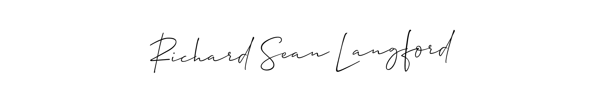 See photos of Richard Sean Langford official signature by Spectra . Check more albums & portfolios. Read reviews & check more about Allison_Script font. Richard Sean Langford signature style 2 images and pictures png