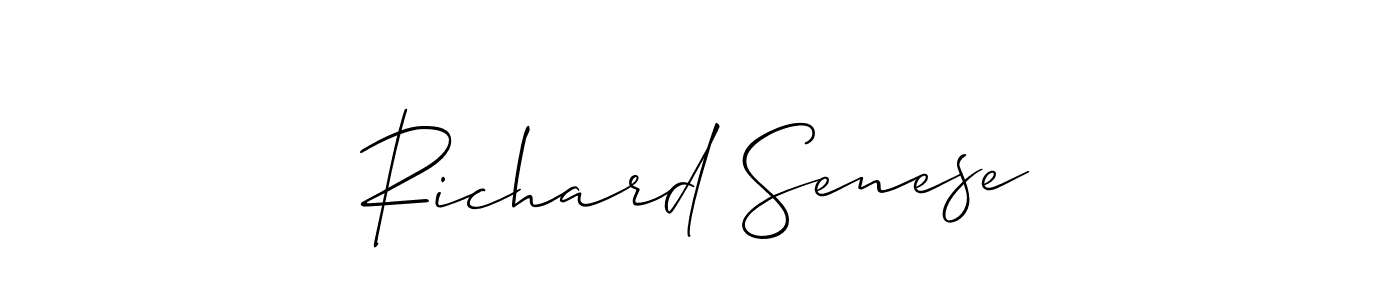 Also we have Richard Senese name is the best signature style. Create professional handwritten signature collection using Allison_Script autograph style. Richard Senese signature style 2 images and pictures png