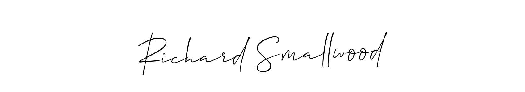It looks lik you need a new signature style for name Richard Smallwood. Design unique handwritten (Allison_Script) signature with our free signature maker in just a few clicks. Richard Smallwood signature style 2 images and pictures png