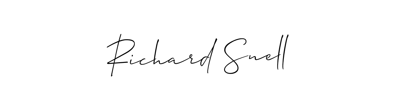 Also we have Richard Snell name is the best signature style. Create professional handwritten signature collection using Allison_Script autograph style. Richard Snell signature style 2 images and pictures png