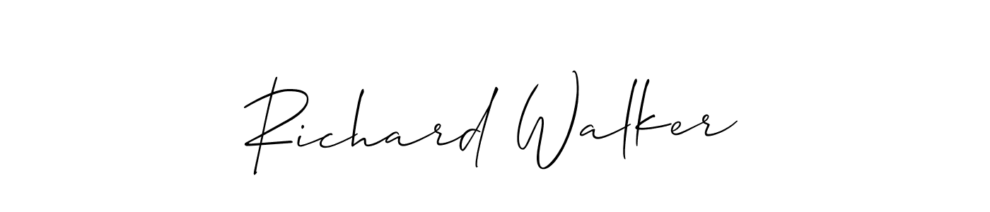 You should practise on your own different ways (Allison_Script) to write your name (Richard Walker) in signature. don't let someone else do it for you. Richard Walker signature style 2 images and pictures png