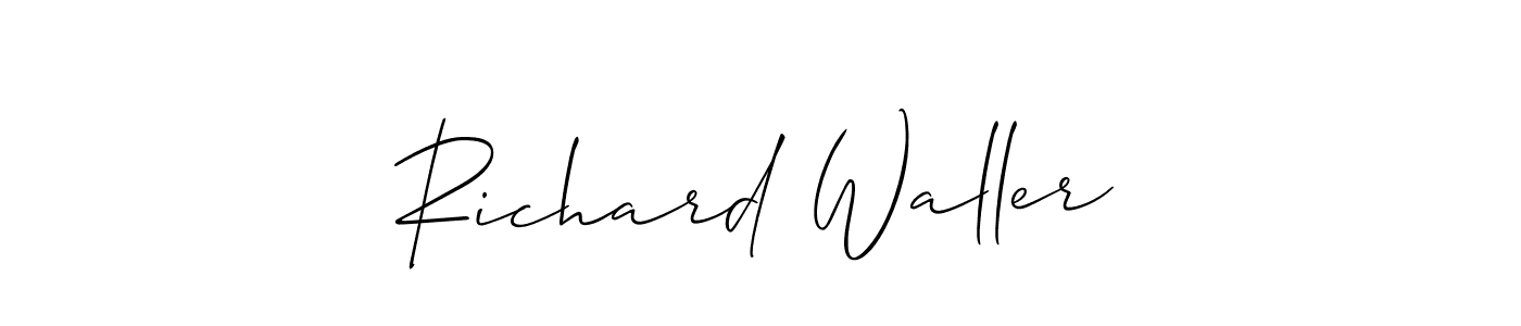 How to Draw Richard Waller signature style? Allison_Script is a latest design signature styles for name Richard Waller. Richard Waller signature style 2 images and pictures png