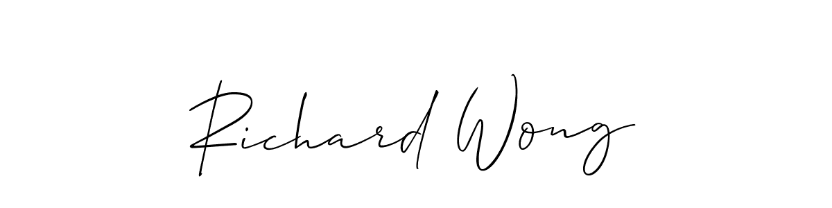 This is the best signature style for the Richard Wong name. Also you like these signature font (Allison_Script). Mix name signature. Richard Wong signature style 2 images and pictures png