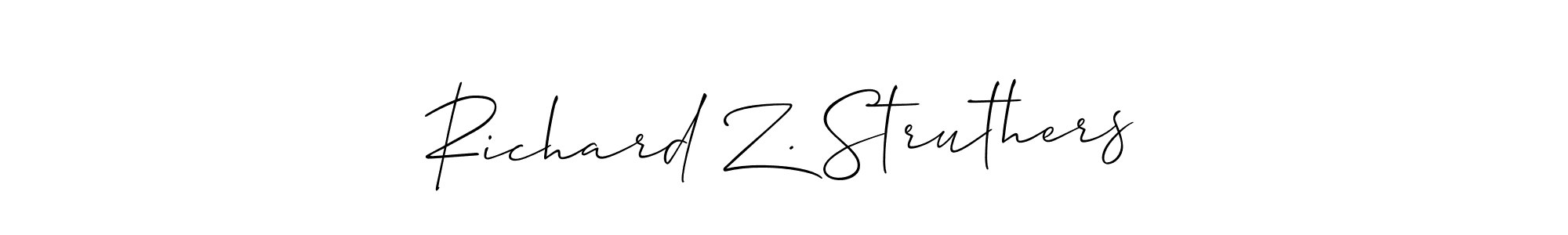 Once you've used our free online signature maker to create your best signature Allison_Script style, it's time to enjoy all of the benefits that Richard Z. Struthers name signing documents. Richard Z. Struthers signature style 2 images and pictures png