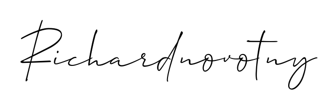 Personalize your online presence with Richardnovotny signature rendered in elegant Allison_Script font. Great for website footers and blogs. Richardnovotny signature style 2 images and pictures png