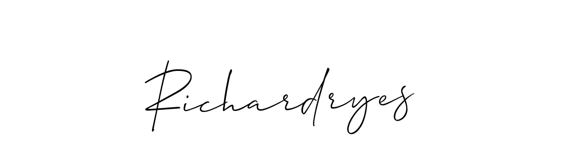 This is the best signature style for the Richardryes name. Also you like these signature font (Allison_Script). Mix name signature. Richardryes signature style 2 images and pictures png