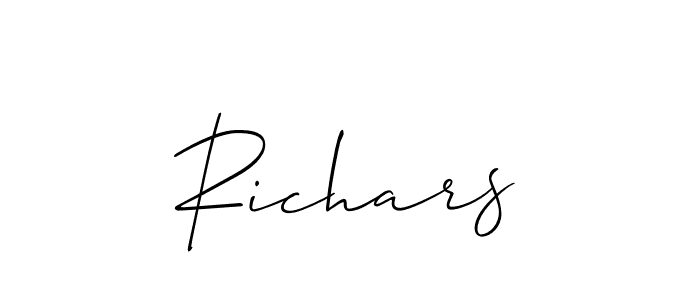 Make a beautiful signature design for name Richars. Use this online signature maker to create a handwritten signature for free. Richars signature style 2 images and pictures png