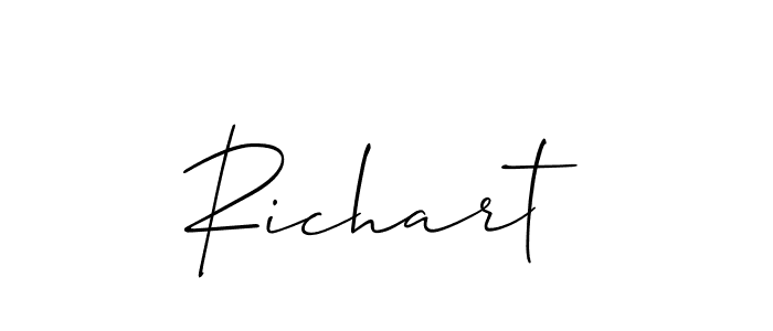 Make a beautiful signature design for name Richart. Use this online signature maker to create a handwritten signature for free. Richart signature style 2 images and pictures png