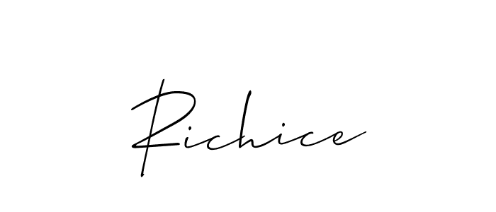 This is the best signature style for the Richice name. Also you like these signature font (Allison_Script). Mix name signature. Richice signature style 2 images and pictures png