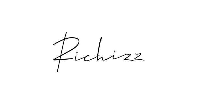 Make a beautiful signature design for name Richizz. Use this online signature maker to create a handwritten signature for free. Richizz signature style 2 images and pictures png