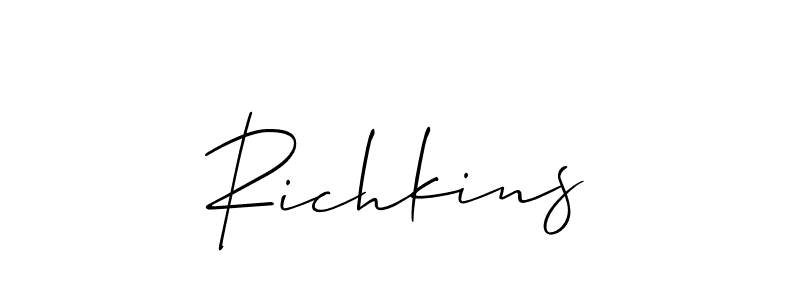 This is the best signature style for the Richkins name. Also you like these signature font (Allison_Script). Mix name signature. Richkins signature style 2 images and pictures png