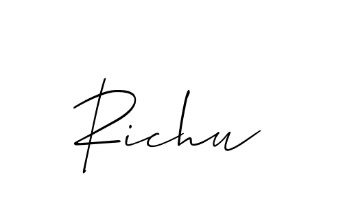 Check out images of Autograph of Richu name. Actor Richu Signature Style. Allison_Script is a professional sign style online. Richu signature style 2 images and pictures png