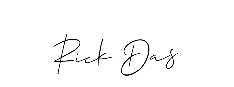 How to Draw Rick Das signature style? Allison_Script is a latest design signature styles for name Rick Das. Rick Das signature style 2 images and pictures png