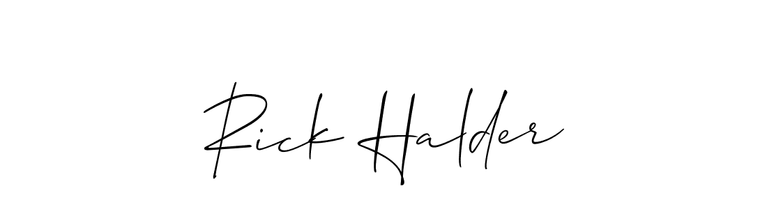 Best and Professional Signature Style for Rick Halder. Allison_Script Best Signature Style Collection. Rick Halder signature style 2 images and pictures png