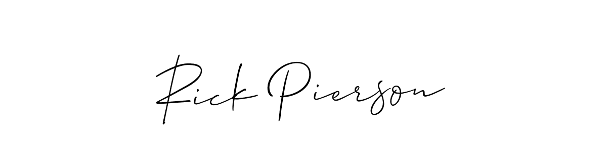 Also we have Rick Pierson name is the best signature style. Create professional handwritten signature collection using Allison_Script autograph style. Rick Pierson signature style 2 images and pictures png