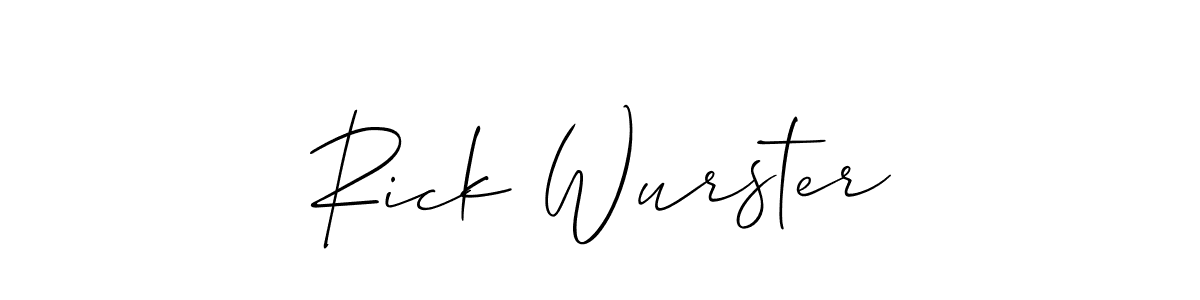 Make a beautiful signature design for name Rick Wurster. Use this online signature maker to create a handwritten signature for free. Rick Wurster signature style 2 images and pictures png