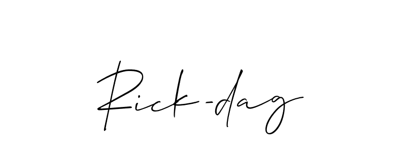 Make a beautiful signature design for name Rick-dag. Use this online signature maker to create a handwritten signature for free. Rick-dag signature style 2 images and pictures png