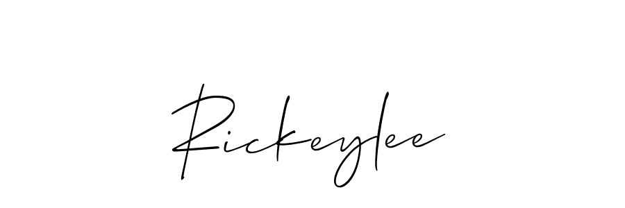 This is the best signature style for the Rickeylee name. Also you like these signature font (Allison_Script). Mix name signature. Rickeylee signature style 2 images and pictures png