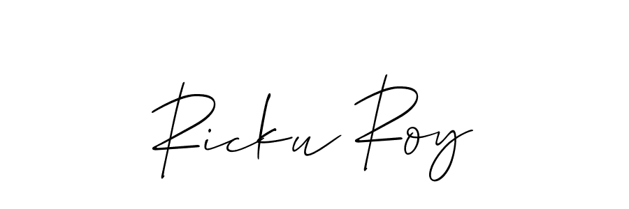 Make a beautiful signature design for name Ricku Roy. Use this online signature maker to create a handwritten signature for free. Ricku Roy signature style 2 images and pictures png