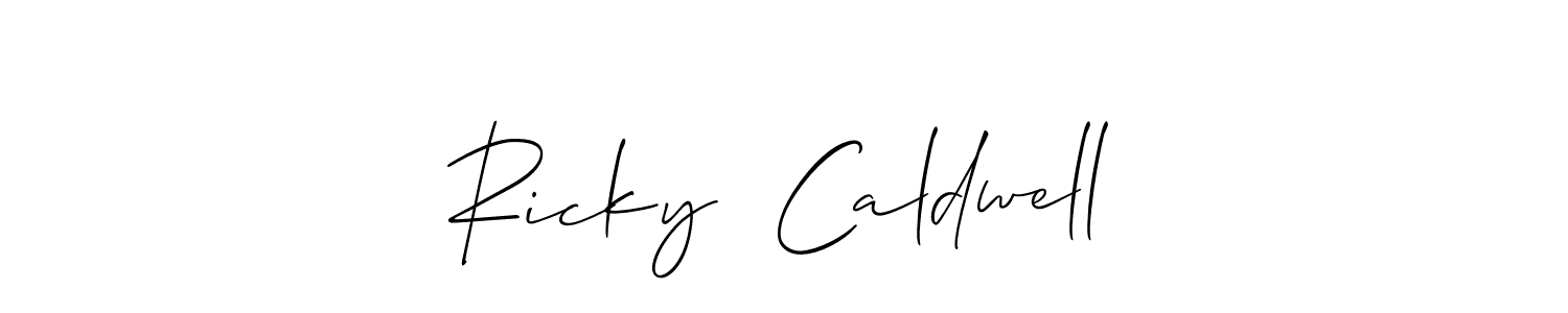 Ricky  Caldwell stylish signature style. Best Handwritten Sign (Allison_Script) for my name. Handwritten Signature Collection Ideas for my name Ricky  Caldwell. Ricky  Caldwell signature style 2 images and pictures png