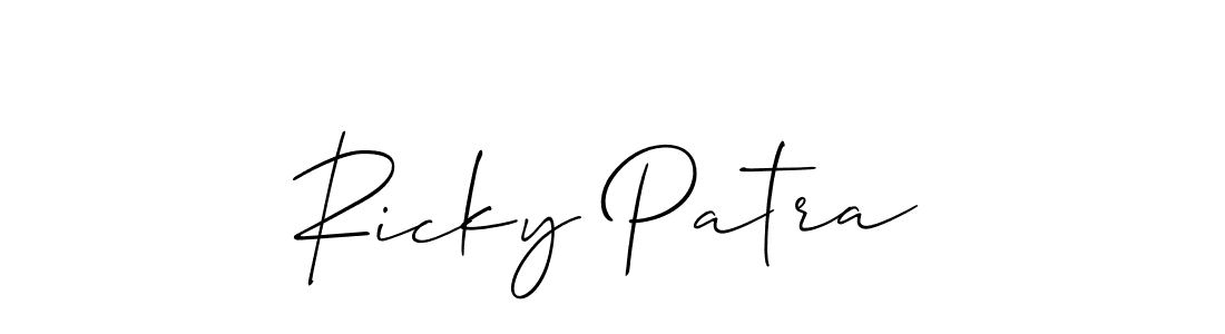 See photos of Ricky Patra official signature by Spectra . Check more albums & portfolios. Read reviews & check more about Allison_Script font. Ricky Patra signature style 2 images and pictures png