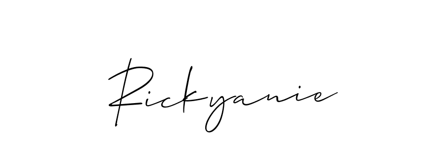 Best and Professional Signature Style for Rickyanie. Allison_Script Best Signature Style Collection. Rickyanie signature style 2 images and pictures png