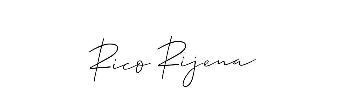Make a beautiful signature design for name Rico Rijena. Use this online signature maker to create a handwritten signature for free. Rico Rijena signature style 2 images and pictures png