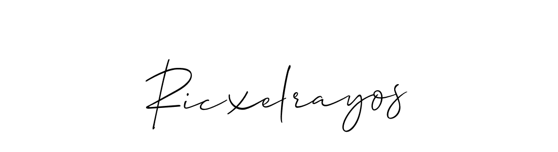 Make a beautiful signature design for name Ricxelrayos. Use this online signature maker to create a handwritten signature for free. Ricxelrayos signature style 2 images and pictures png