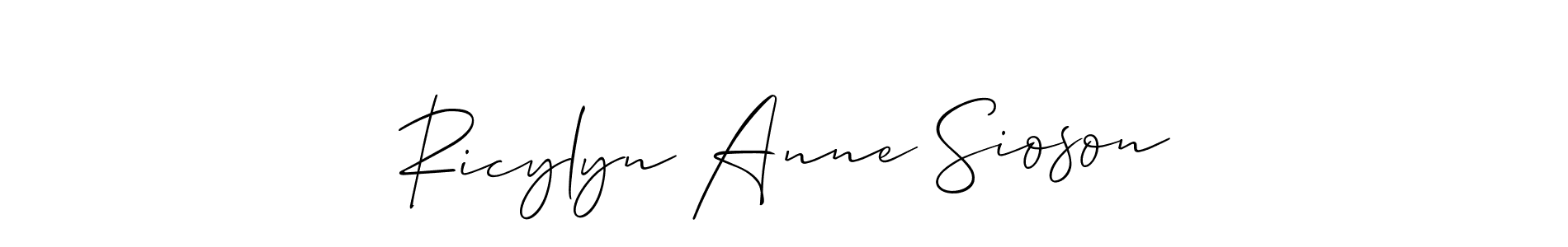 Best and Professional Signature Style for Ricylyn Anne Sioson. Allison_Script Best Signature Style Collection. Ricylyn Anne Sioson signature style 2 images and pictures png