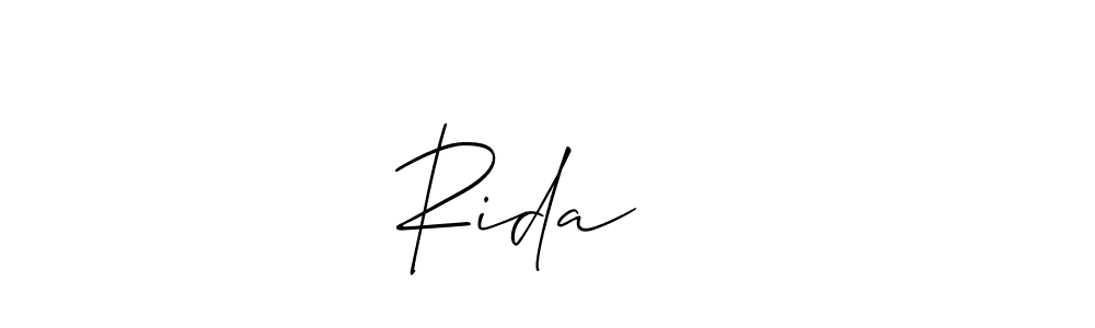 How to make Rida❤️ signature? Allison_Script is a professional autograph style. Create handwritten signature for Rida❤️ name. Rida❤️ signature style 2 images and pictures png