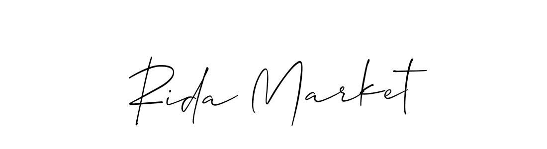 Similarly Allison_Script is the best handwritten signature design. Signature creator online .You can use it as an online autograph creator for name Rida Market. Rida Market signature style 2 images and pictures png